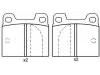 Brake Pad Set:0060 750 556