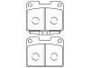 Brake Pad Set:MB895303