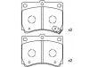 Brake Pad Set:F1CZ-2001B